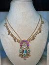 Rajwadi Simple Long necklace set