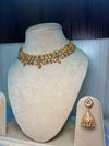 Rajwadi Necklace set with long jhumka