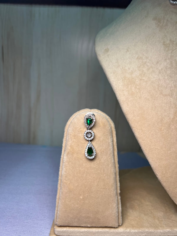 Green and White stone Simple set