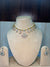 White stone with golden hasli look alike set
