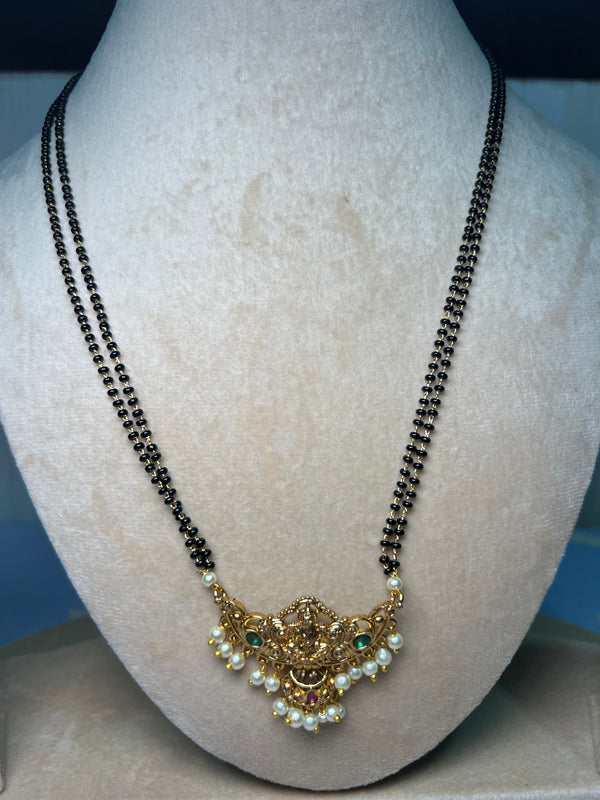 Long Mangalsutra with small Lakshmi Locket