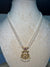 Simple Medium Length Lakshmi pendant pearl Set