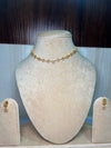 Minimal gold and diamond set