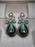 Kundan Green Earrings