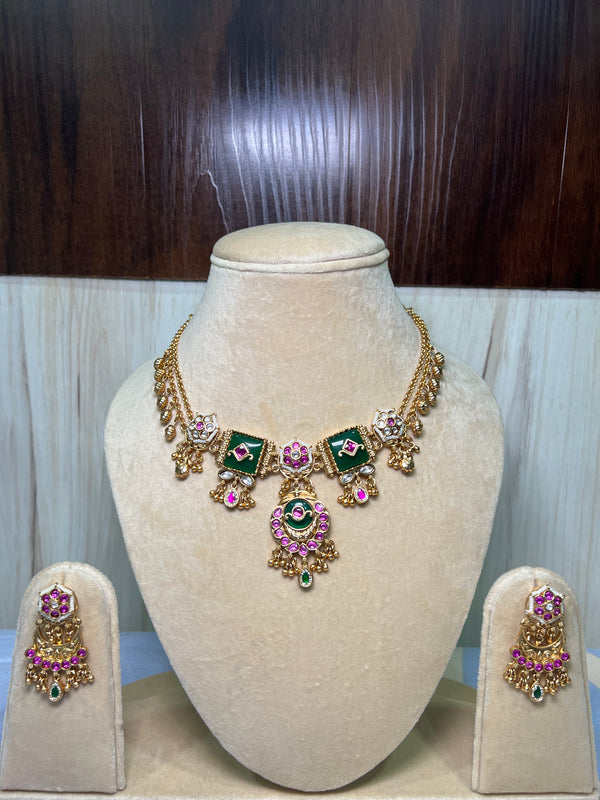 Rajwadi Short Necklace