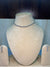 Round white stone necklace
