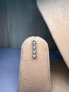 Round white stone necklace