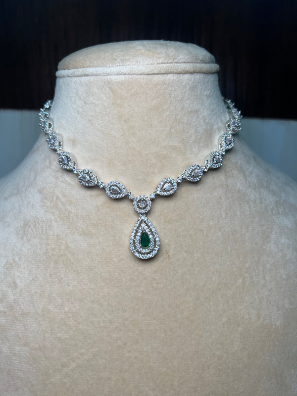 Green and White stone Simple set