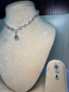 Green and White stone Simple set