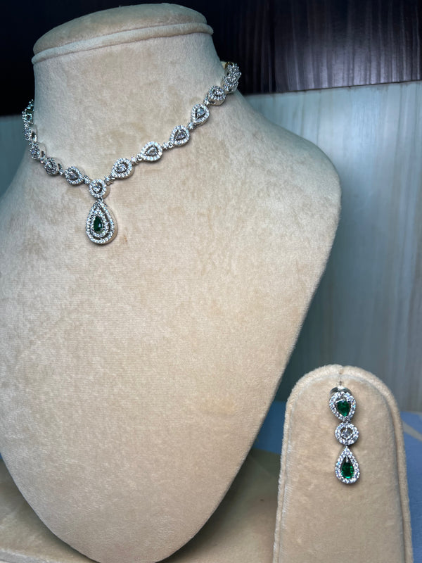 Green and White stone Simple set