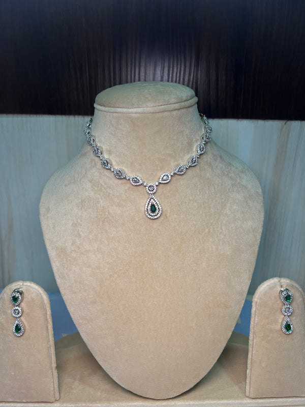Green and White stone Simple set