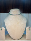 White and Light green stone Set