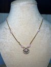 Baby Pink stone golden chain