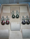 Kundan Red Earrings