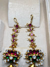 Lotus Earring with Maati Attached