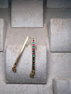 Green and pink stone Ear Stick