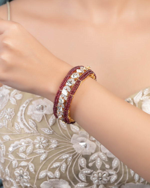 Audrey Polki And Diamond Bangle